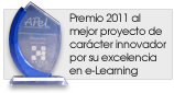 Premio al mejor proyecto de car&aacute;cter innovador por su excelencia en e-Learning
